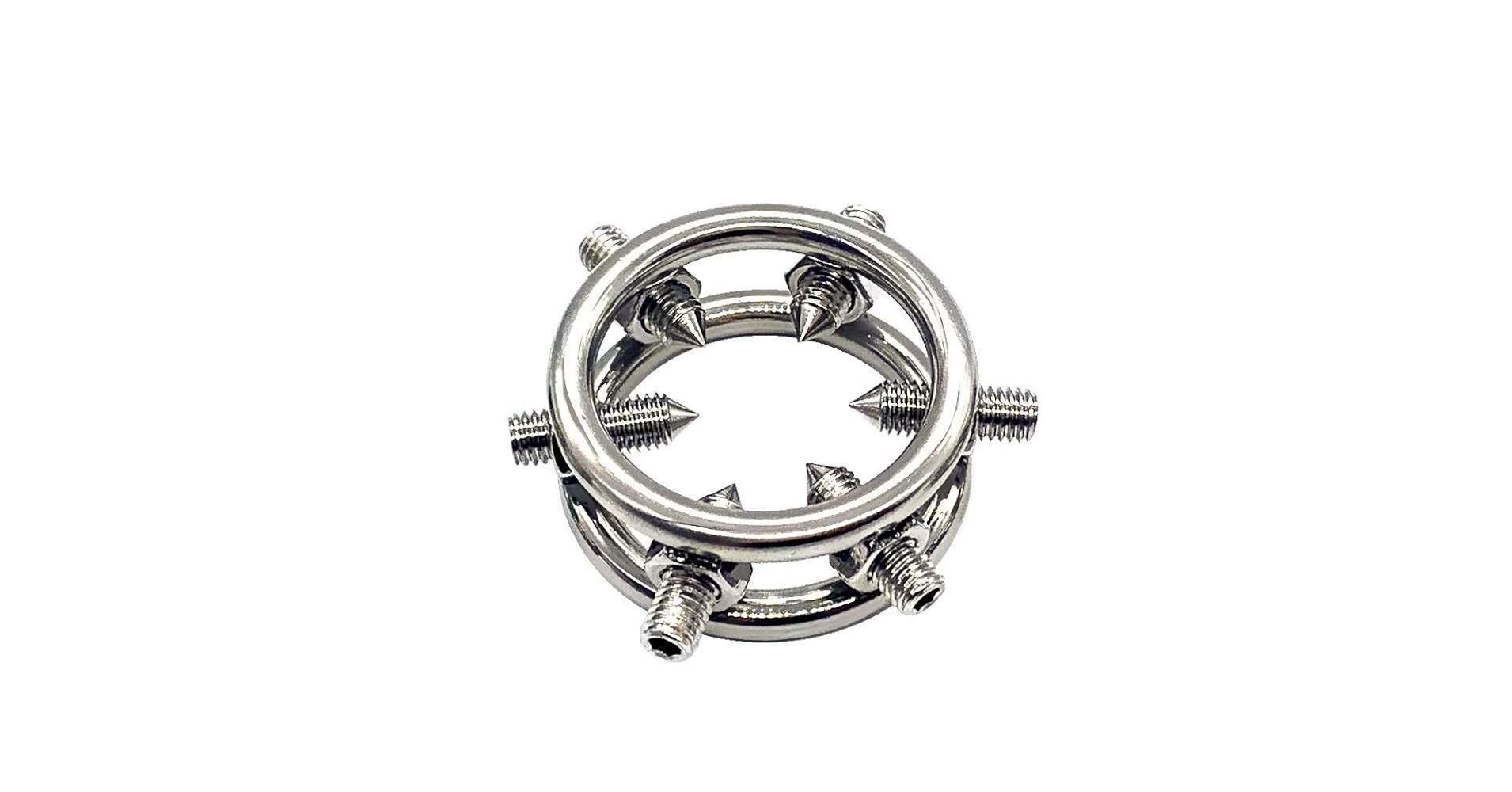 Amazon.co.jp: GMEG ステンレス製ペニスリング 6本のスパイク